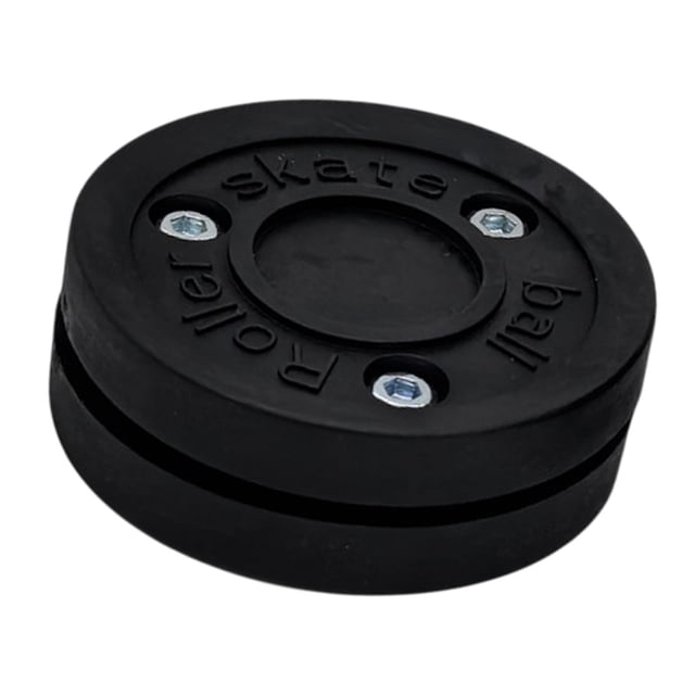 jinwen Roller Hockey Puck Practice Gift Training Puck for Game Training Competition Black