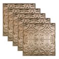 thumbnail image 1 of Great Lakes Tin Jamestown Champagne 2ft x 2ft Nail Up Ceiling Tiles (5 Pack), 1 of 6