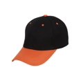 thumbnail image 1 of Casquette de Baseball Bicolore Ajustable, Noir Orange, 1 of 2