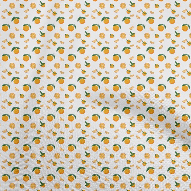 oneOone Polyester Spandex White Fabric Coffeeinated & Vaccinated Sewing Material Print Fabric By The Yard 56 Inch Wide