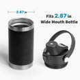 thumbnail image 3 of Diumepo Auto Spout Lid for YETI Rambler Bottles, Replacement Lids for Yeti 12oz 18oz 26oz 36oz 64oz Water Bottle, Water Bottle Straw Cap for YETI Rambler, Flexible Handle, 3 of 7