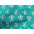 thumbnail image 4 of oneOone Cotton Poplin Fabric Leaves & Floral Block Print Sewing Fabric BTY 42 Inch Wide, 4 of 4