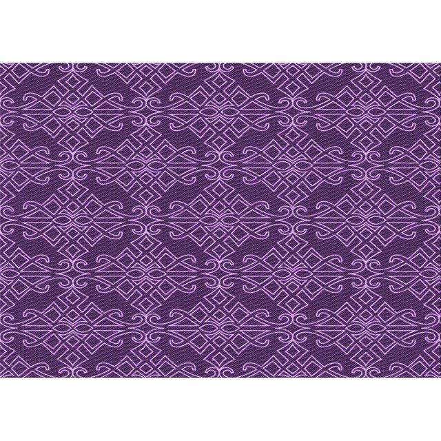 Ahgly Tapis Rectangulaire Lavable en Machine Intérieur Transitionnel Iris Violet, 8 Pieds x 12 Pieds