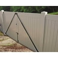 thumbnail image 4 of Vinyl Wood Fence Fully Adjustable Telescoping Gate Anti-Sag Brace Kit (Black (2 Pack)), 4 of 4