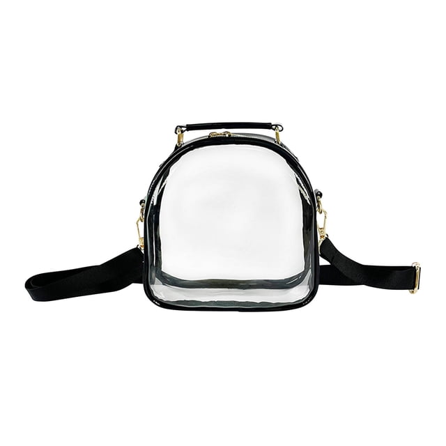 LSLJS Clear Purse Clear Crossbody Purse Bag Clear Bags Transparent One Shoulder Crossbody Bag Ins Trend Mini Pain Bag Mini Handheld Jelly Small Bag PVC Women's Bag
