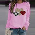 thumbnail image 2 of Mode Femme Pull à Manches Longues Imprimé Amour Blouse Ample, 2 of 3