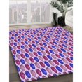 thumbnail image 3 of Ahgly Company Tapis d'Intérieur Lavable à la Machine, Carré, Transitionnel, Violet Orchidée Foncé, Tapis de Zone, 6 Pieds Carré, 3 of 7