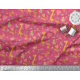 thumbnail image 2 of Soimoi Polyester Crepe Fabric Balloon,Floral & Cute Animals Cartoon Print Sewing Fabric Yard 52 Inch Wide, 2 of 3
