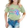 thumbnail image 1 of TZEWGL Chemise Mignonne pour Fille Garçon Imprimé Col Rond Manches Courtes Ample pour Bébés Taille 10-11T, 1 of 4