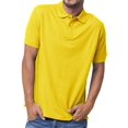 thumbnail image 1 of Basico Polos (Jaune) à Col pour Femmes 100 % Coton Manches Courtes Polos de Golf pour Hommes, 1 of 3
