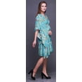 thumbnail image 2 of Bimba Feuilles Plage Caftan de Plage Couvre-Maillot Bikini Robe Midi pour Femmes Courte Caftan-S-L, 2 of 5