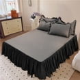 thumbnail image 4 of Protège-matelas Antidérapant Jupe de Lit en Maille avec Barrière contre la Poussière, Convient à la Décoration de la Maison 59x79 Po, 4 of 6
