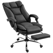HOMCOM Executive Office Chair, Pet-Friendly Leather Computer Chair Black