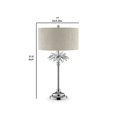 thumbnail image 5 of Benzara BM240451 Table Lamp with Starburst Crystal Accent, Gray & Silver, 5 of 5