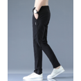 thumbnail image 3 of OmicGot Pantalon de Survêtement Décontracté pour Homme, Coupe Ajustée, Doux et Extensible, Pantalon Droit Fin, Mode Masculine, Extensible, Kaki, Jogging 28-39, 3 of 4