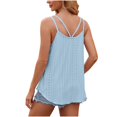 thumbnail image 3 of Babysbule Camisole à Bretelles Spaghetti pour Femmes, Mode, Manches Courtes, Ajourée, Respirante, Col Rond, Débardeurs Fluides pour Femmes, 3 of 5