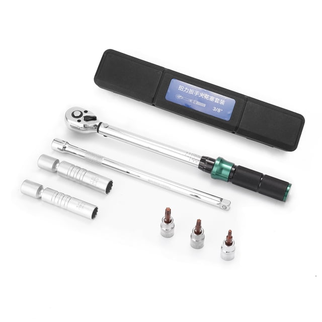 Labymos 10-60N.m 3/8 Inch Drive 7 PCS Preset Torque Wrench Bits Set Quick Release Mini