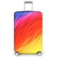 thumbnail image 4 of 18-32Inch Luggage Cover Elastic Suitcase Cover Full Body Print Suitcase Protective Case Suitcase Luggage Protector Dust Cover Colorful geometry S, 4 of 6