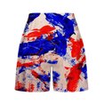 thumbnail image 4 of EQWLJWE Combinaison Courte d'Été pour Femmes Combishort d'Été pour Femmes Imprimé Fête de l'Indépendance à Multiples Poches à Lacets Short Décontracté Short pour Femmes pour l'Été, 4 of 6