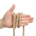thumbnail image 4 of Unique Bargains 3/8 Inch 65.6 Feet Jute Rope Natural Manila Rope 4 Strand Twisted Thick Heavy Twine Rope, 4 of 5