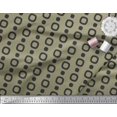 thumbnail image 3 of Soimoi Green Rayon Fabric Square Geometric Decor Fabric Printed Yard 42 Inch Wide, 3 of 3
