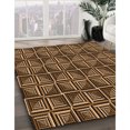 thumbnail image 3 of Ahgly Company Tapis d'Intérieur Lavable en Machine Carré Transitionnel Bronze Brun, 6 Pieds Carré, 3 of 7