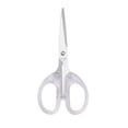 thumbnail image 2 of Clear Plastic Small Scissors Transparent Brief Design Students Handmade Artwork Stainless Steel Blade Stationery Office Clippers Clear Color Medium Size Metal, 2 of 6