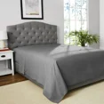 thumbnail image 2 of Mainstays 4-Piece 300 Thread Count Grey- CVC Cotton Blend Bed Sheet Set, King (Adult), 2 of 6