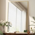 thumbnail image 1 of BEAUTYPEAK 26"x38" Bathroom Mirror Wall Mirror with Rectangular Metal Frame, Gold, 1 of 8