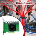 thumbnail image 4 of MesaSe Hot PCI Express X4 20Gb 1 To 6 Riser Card PCI-E To PCI-E Adapter PCIE Slot 4X To 16X USB 3.0 Riser Extender For Bit Miner Mining, 4 of 5