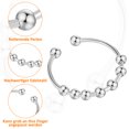 thumbnail image 3 of 6 Pcs Bague Anti-Anxiété, Bague Anti-Stress pour Femme, Bague Anti-Anxiété Ajustable, Ensemble de Bagues de Décompression en Acier Inoxydable, Bague Tournante, Bague avec Perles pour Femmes Hommes (Argent/or/or Rose), 3 of 6