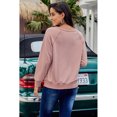 thumbnail image 3 of Women's French Terry Cotton Blend Pullover Sweatshirt, 3 of 4
