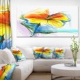 thumbnail image 1 of Marguerites Jaunes Roses Rouges Peintes à la Main - Grande Impression d'Art Floral sur Toile, 1 of 4