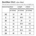 thumbnail image 5 of BESTMAN Printed Mens Short Sleeve Button Down Slim Fit Cotton Casual Shirt, 5 of 5