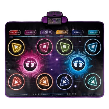 XFGOU Jouets et Passe-Temps Tapis de Danse Électroniques Surdimensionnés Améliorés Tapis de Danse pour Joueurs Simples et Doubles Tapis de Musique de Danse et de Jeu avec Lumières LED Convenant aux Filles et aux Garçons de 3 à 12 Ans
