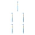 thumbnail image 1 of Thinsony Triple Toothbrush Triple Clean For Efficient Cleaning Plastic Three Head Toothbrush For Cleaning A22 Sky Blue Child 5Set, 1 of 6