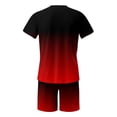 thumbnail image 4 of Men's Suits Contemporary Fashion Two-Piece Set Featuring 3D Digital Print Short Sleeve Top and Matching Shorts for Everyday Comfort and Style, 4 of 4