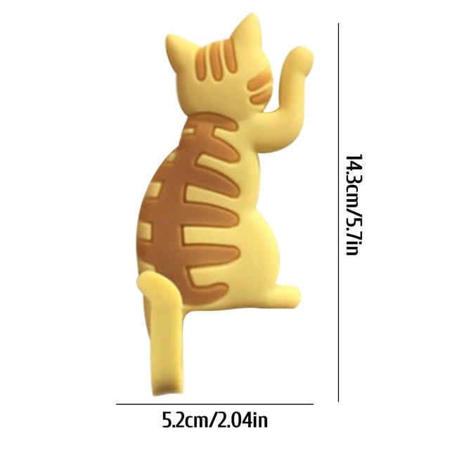 Pompotops Strong Magnetic Hook Japanese Creative Cartoon Cat Tail Refrigerator Stick Hook Clearance