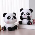 thumbnail image 5 of serony Money Bank Desktop Animal Statue Lovely Cartoon Panda Sculpture Style B Style B, 5 of 5
