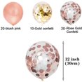 thumbnail image 2 of 50 PCS Rose Gold Confetti Balloons Balloons Party Balloon for Birthday Decorations, Wedding (50pcs-A), 2 of 4