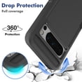 thumbnail image 4 of [PST] Google Pixel 9 Pro XL Hard Case, Dual Layers Heavy Duty Rubber Armor Bumper Hard Case Cover, 4 of 5