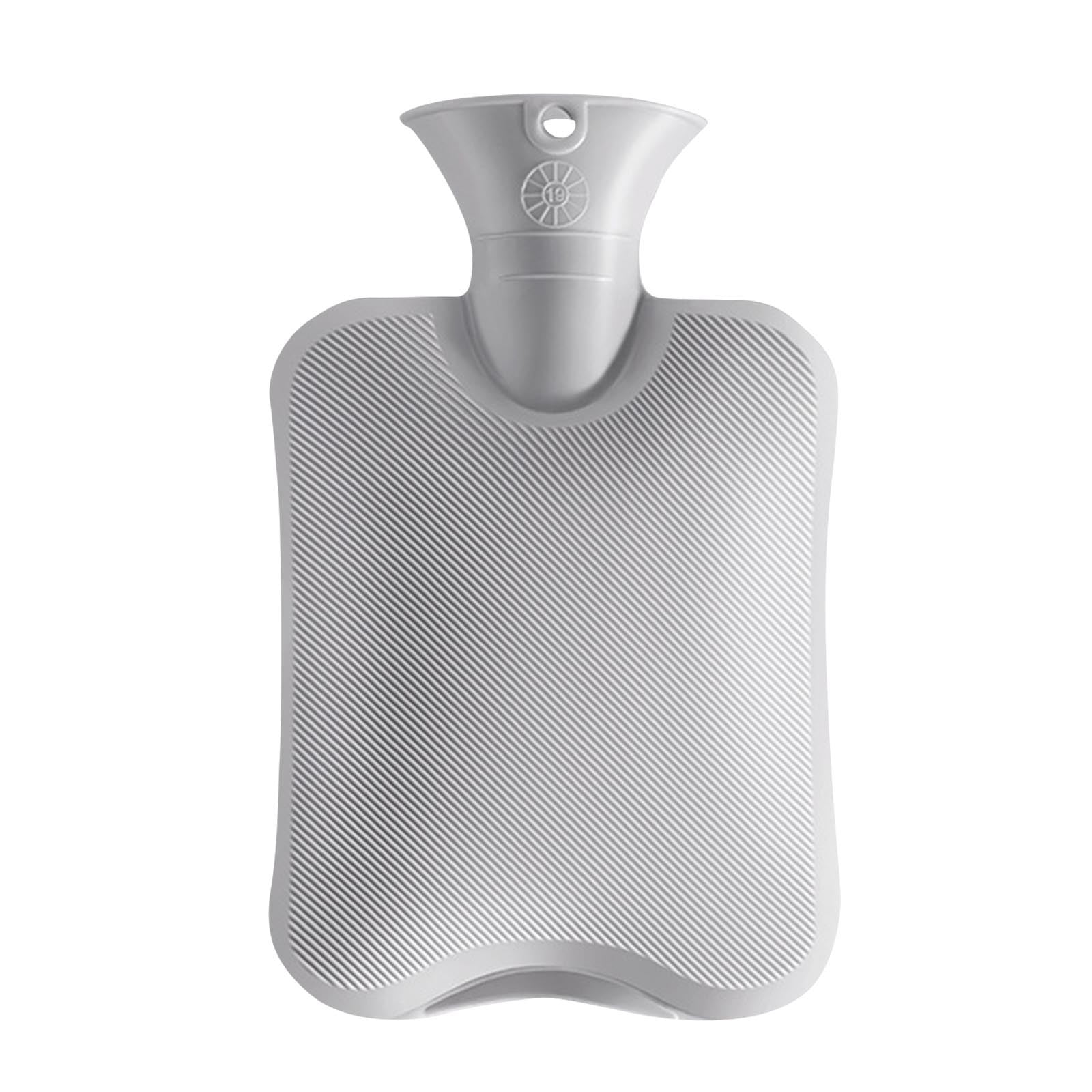 Dvkptbk Hot Water Bottle 2L Ribbed Hot Water Bottle, Water Injection Hot Water Bottle Home & Garden