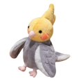 thumbnail image 3 of HILABEE Marionnette Perroquet 20cm Peluche pour Raconter des Histoires Jeu de Rôle Préscolaire Jaune et Gris, 3 of 9