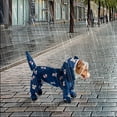thumbnail image 2 of SIfdSeng Small Dog Raincoat Hooded with D Ring Full Coverage Dog Rain Jacket Slicker Poncho Dog Rain Jacket with Reflective Strip Rainboot Pet Clothes for Small Dogs Girl Dog Vest Harness Green, 2 of 9