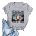 thumbnail image 5 of XZNGL Tunic Tops for Women Short Sleeve Women Casual Letters Printing Shirts Short Sleeve Loose Tee Tops Tunic Blouse Tops for Women Casual Women Shirts Casual Tee Shirts Women, 5 of 5