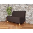 thumbnail image 2 of Lesro Ravenna Reception Armless Loveseat in Brown, 2 of 5