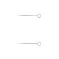 thumbnail image 1 of Baohd Stainless Steel Crochet Hook Portable Hand Held Ergonomic Professional Reusable Sewing Shop Weaving Needles Tool Short 2Set, 1 of 6