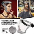 thumbnail image 2 of MesaSe 2 Pcs Masque Intégral Super Protecteur Anti-Buée Bouclier Sécurité Couvre-Chef Transparent US Gris, 2 of 12