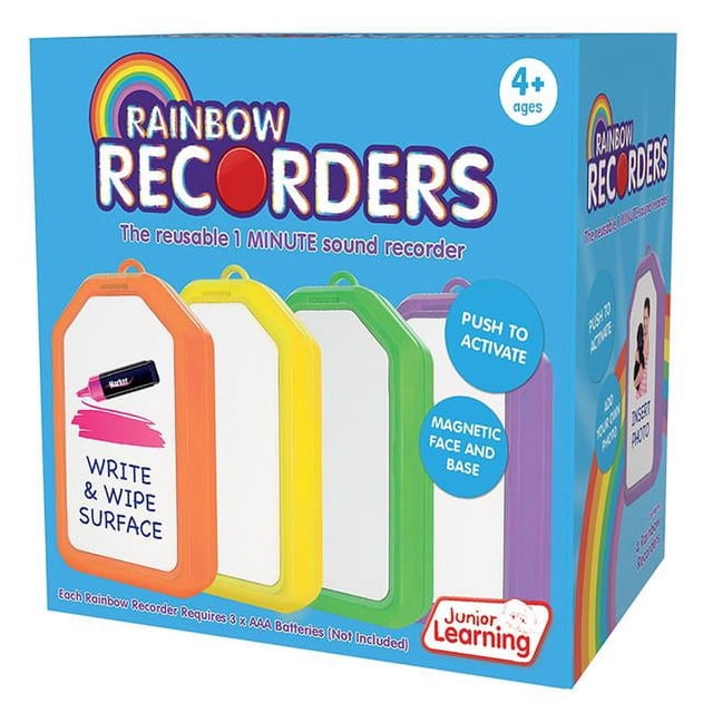 Junior Learning JRL149 Enregistreurs Arc-en-Ciel&44; Ensemble de 4