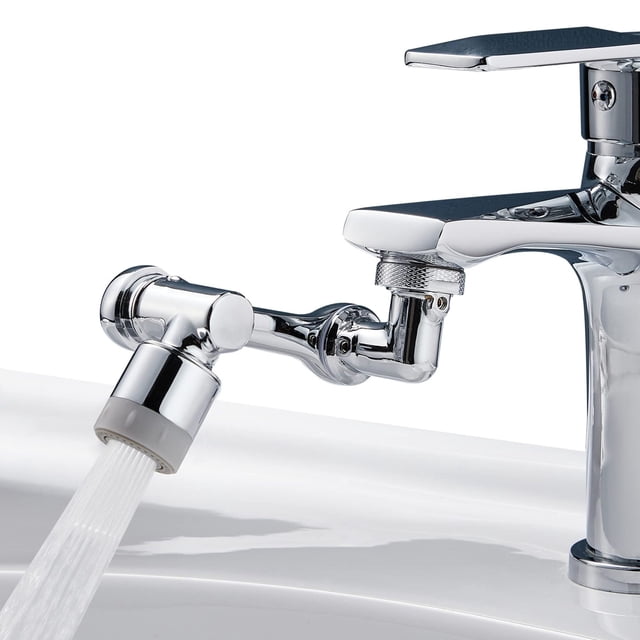 Rallonge de Robinet Flexible 1080 Degrés avec Aérateur Pivotant Multifonction